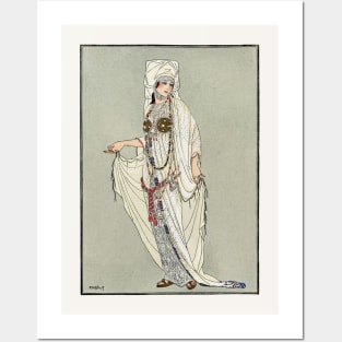 Art Nouveau gown, Carthaginian costume Posters and Art